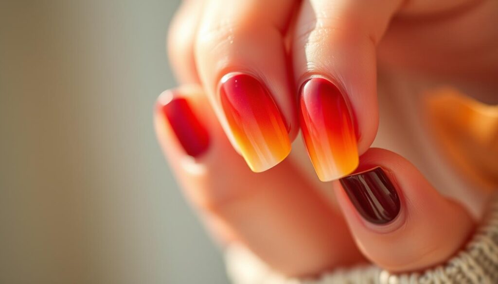 fall ombre nails